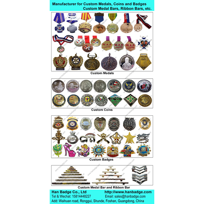 Custom Medal, Coin & Brooch Bar